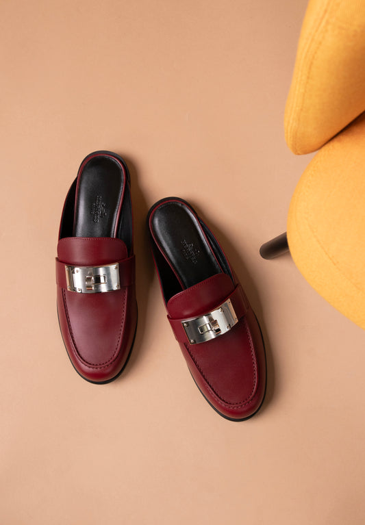 Hermès Lota Mule in Rouge H
