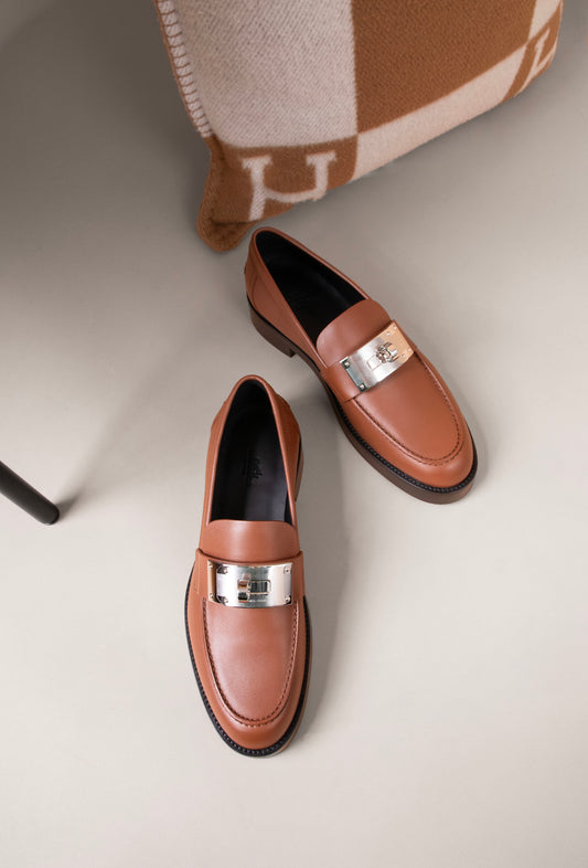 Hermès Hot Loafers in Gold PHW
