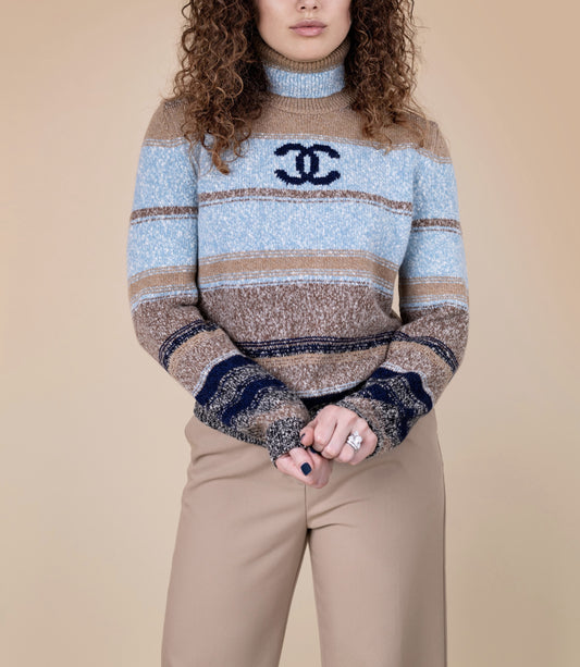 Chanel CC Pullover Multicolor Sweater
