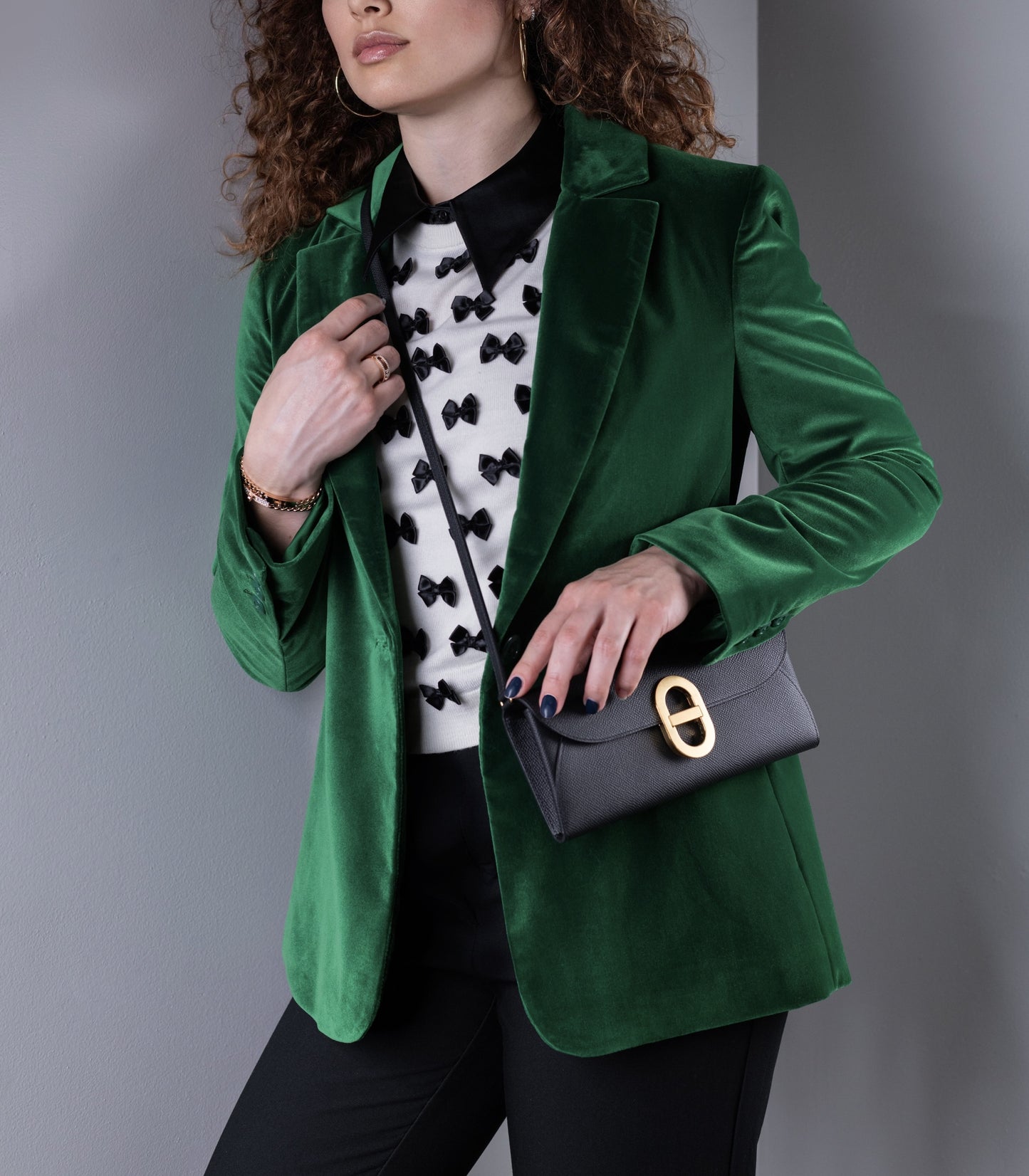 محفظة Hermès Chaine D'ancre To Go السوداء GHW