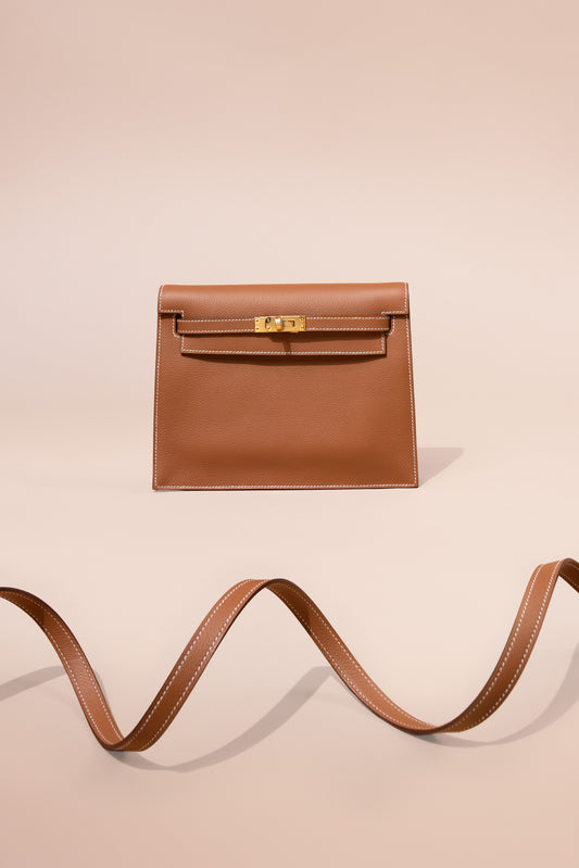 Hermès Kelly Danse Swift Gold GHW