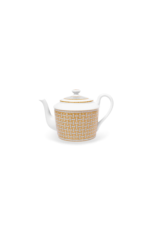 Hermes Mosaique Au 24 Gold Teapot