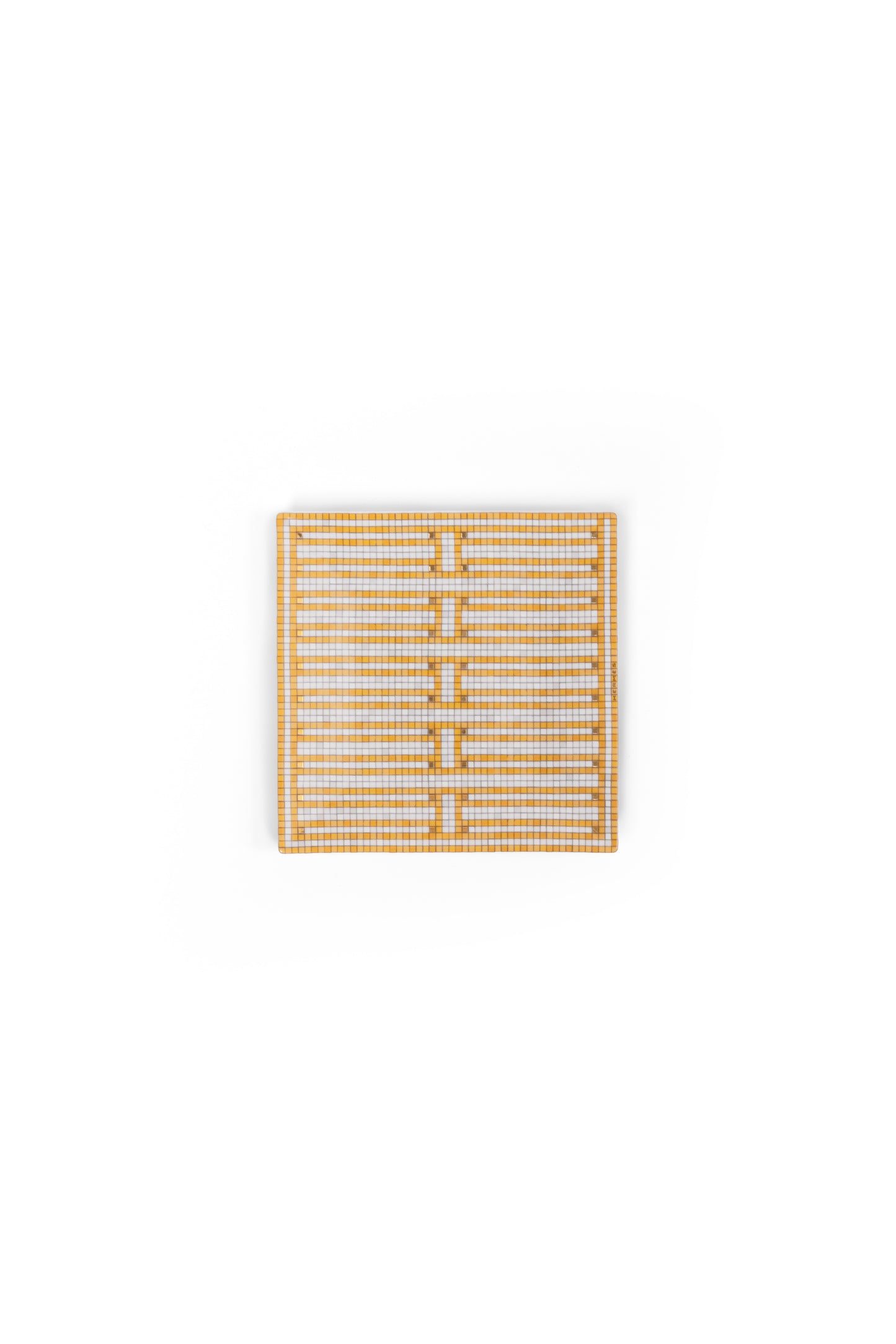 Hermes Mosaique Au 24 Gold Dessert Plate