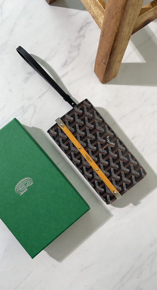 Goyard Monte Carlo Mini Clutch in Black
