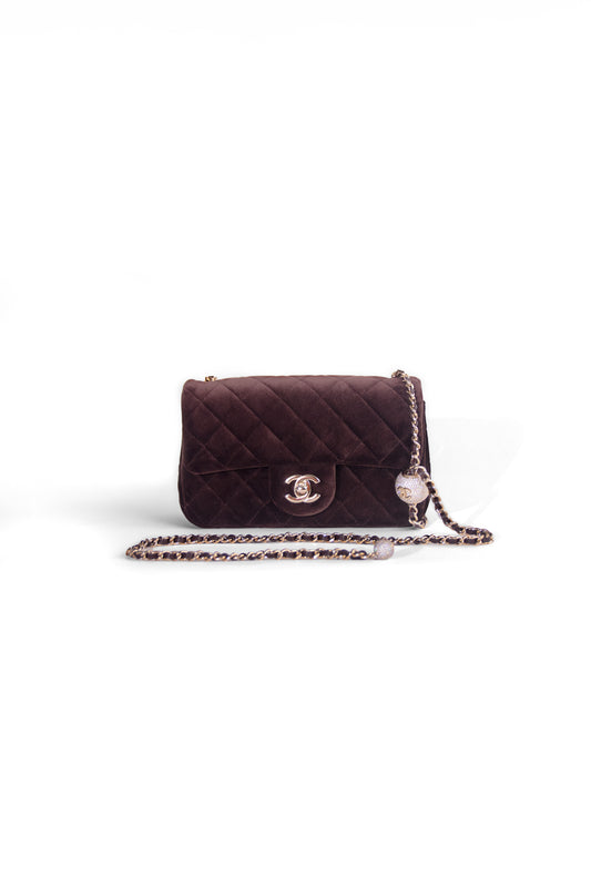 Chanel Brown Suede