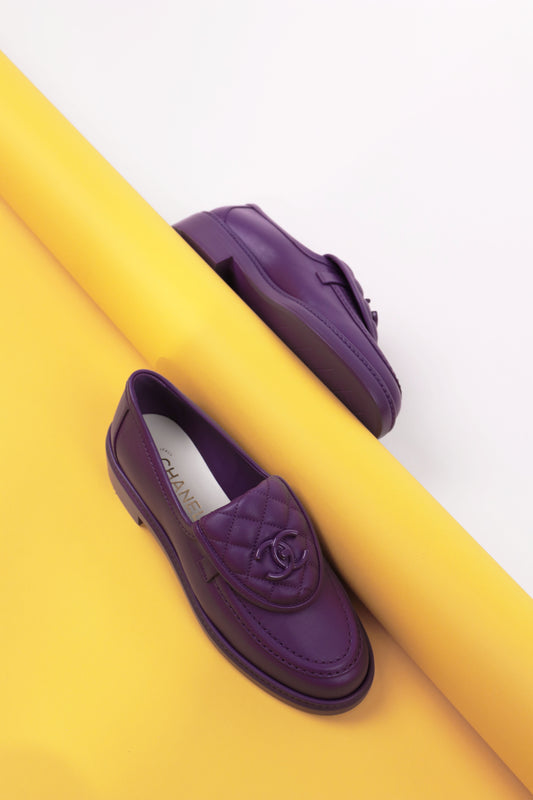 Chanel Moccasins in Purple
