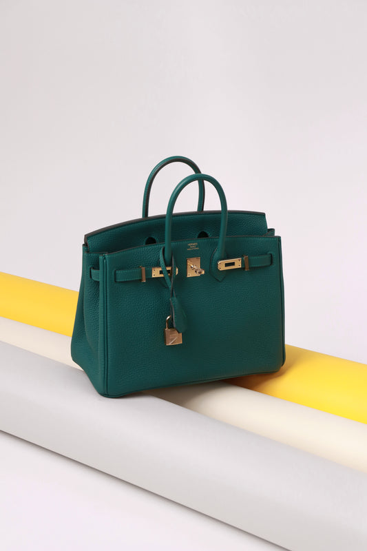 Hermès Birkin 25 Togo in Malachite GHW