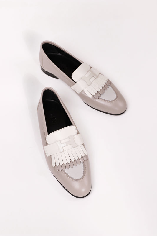 Hermès Royal Loafers in Light Beige Multicolor