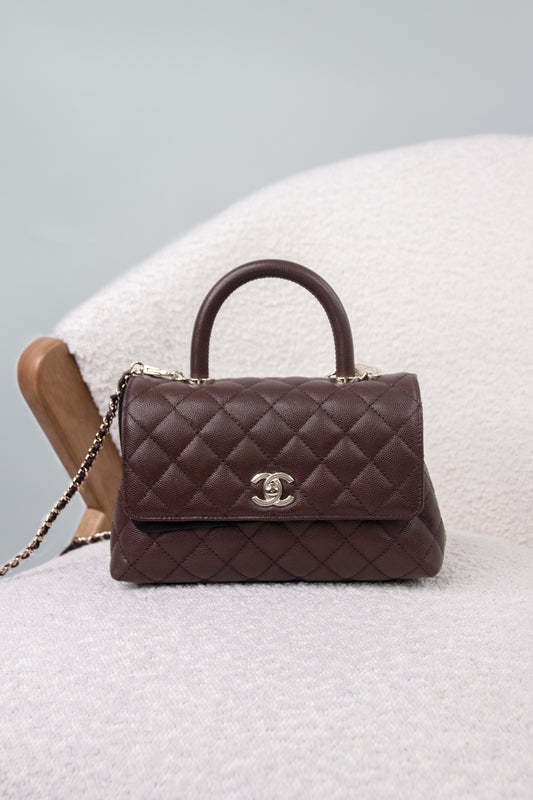 Chanel Small Brown Coco Handle