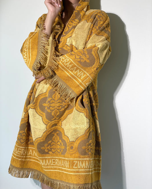 Zimmermann Aliane Hooded Terry Clothes Dress