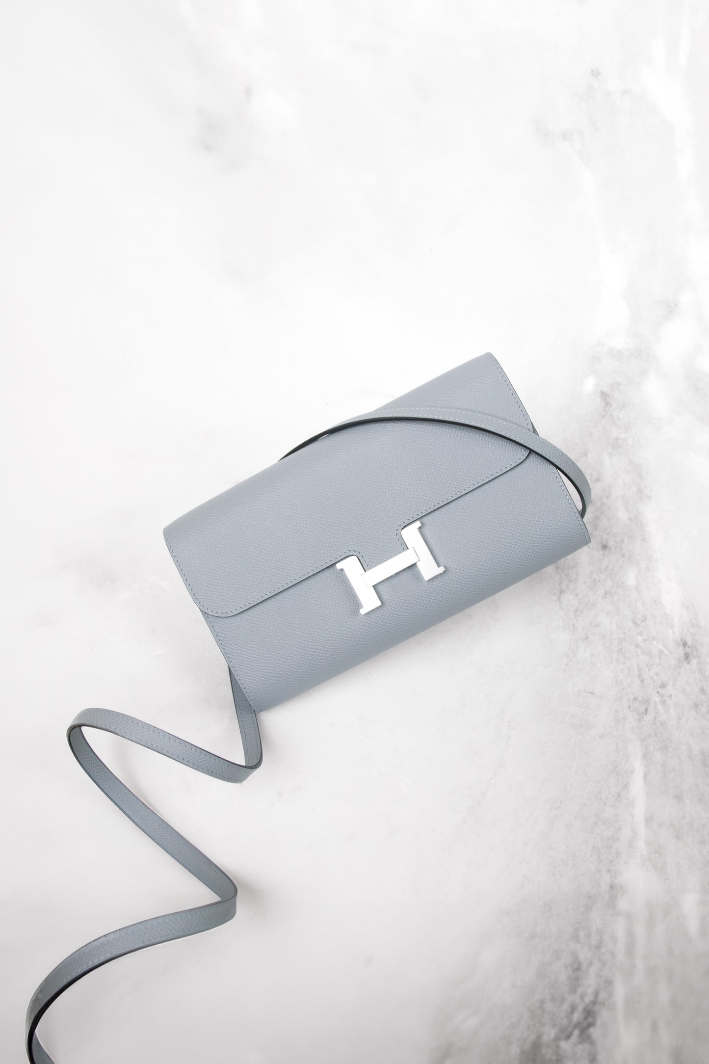 Hermès Constance Wallet To Go Gris Pantin PHW