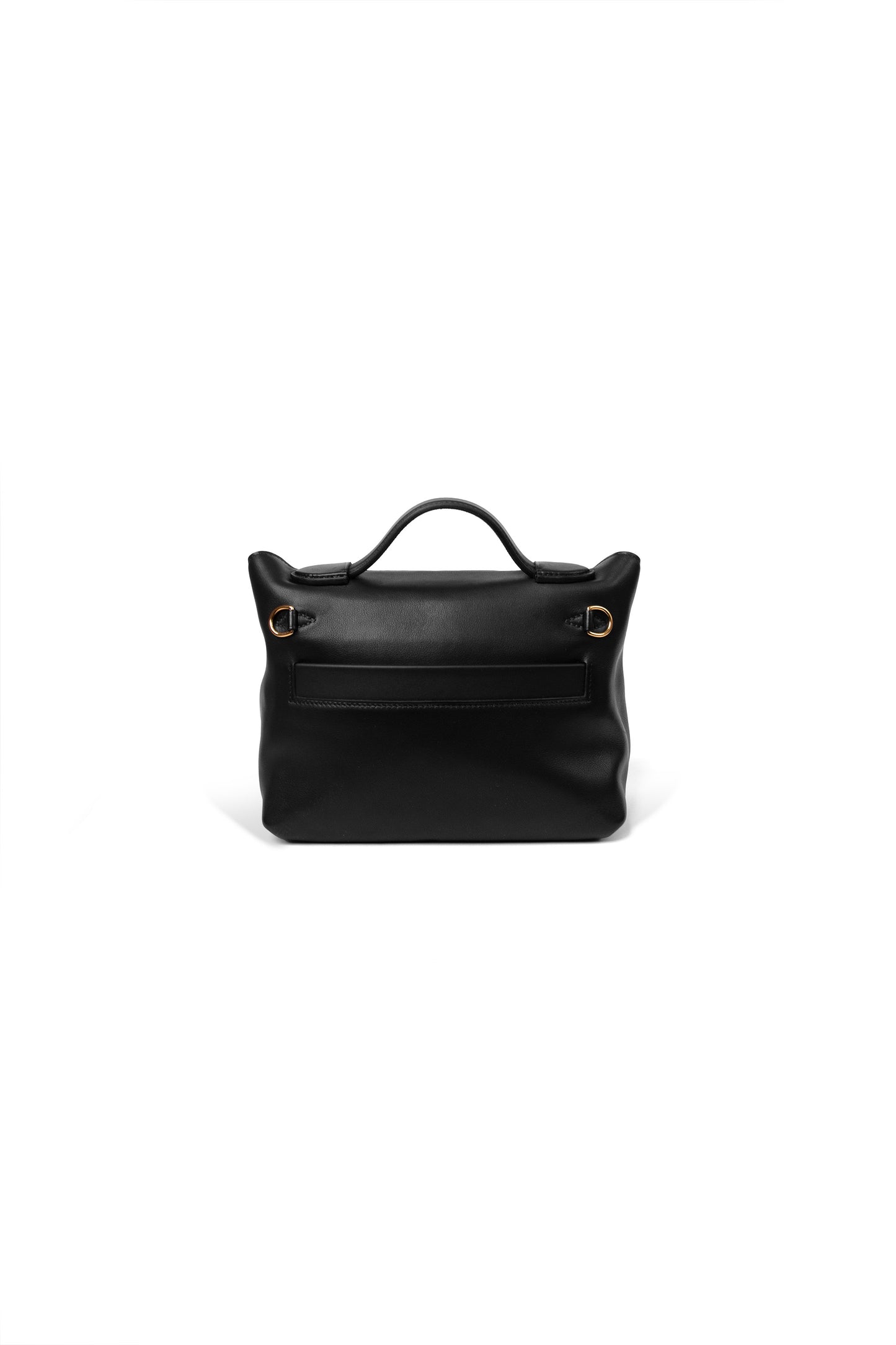 Hermes Mini 24/24 in Black with Gold Hardware