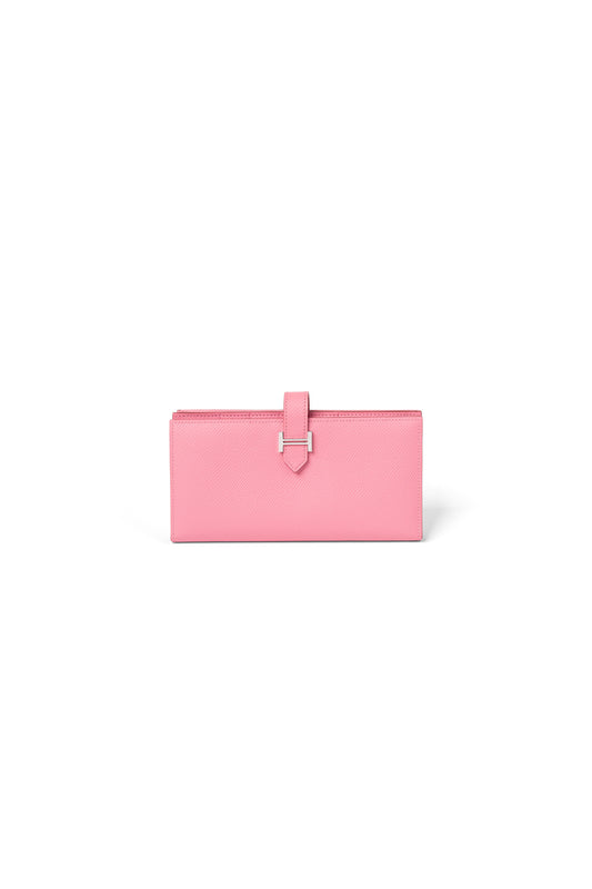 Hermes Bearn Wallet in Rose Confetti