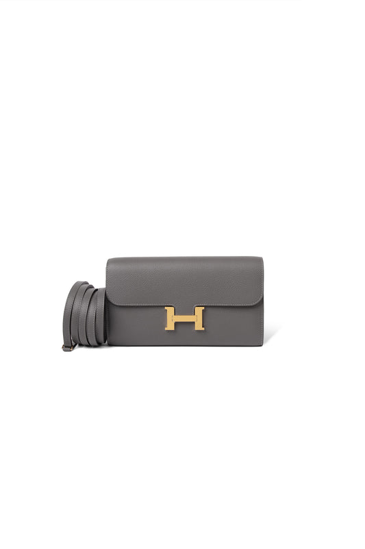 Hermes Constance To Go in Gris Meyer with Gold Hardware