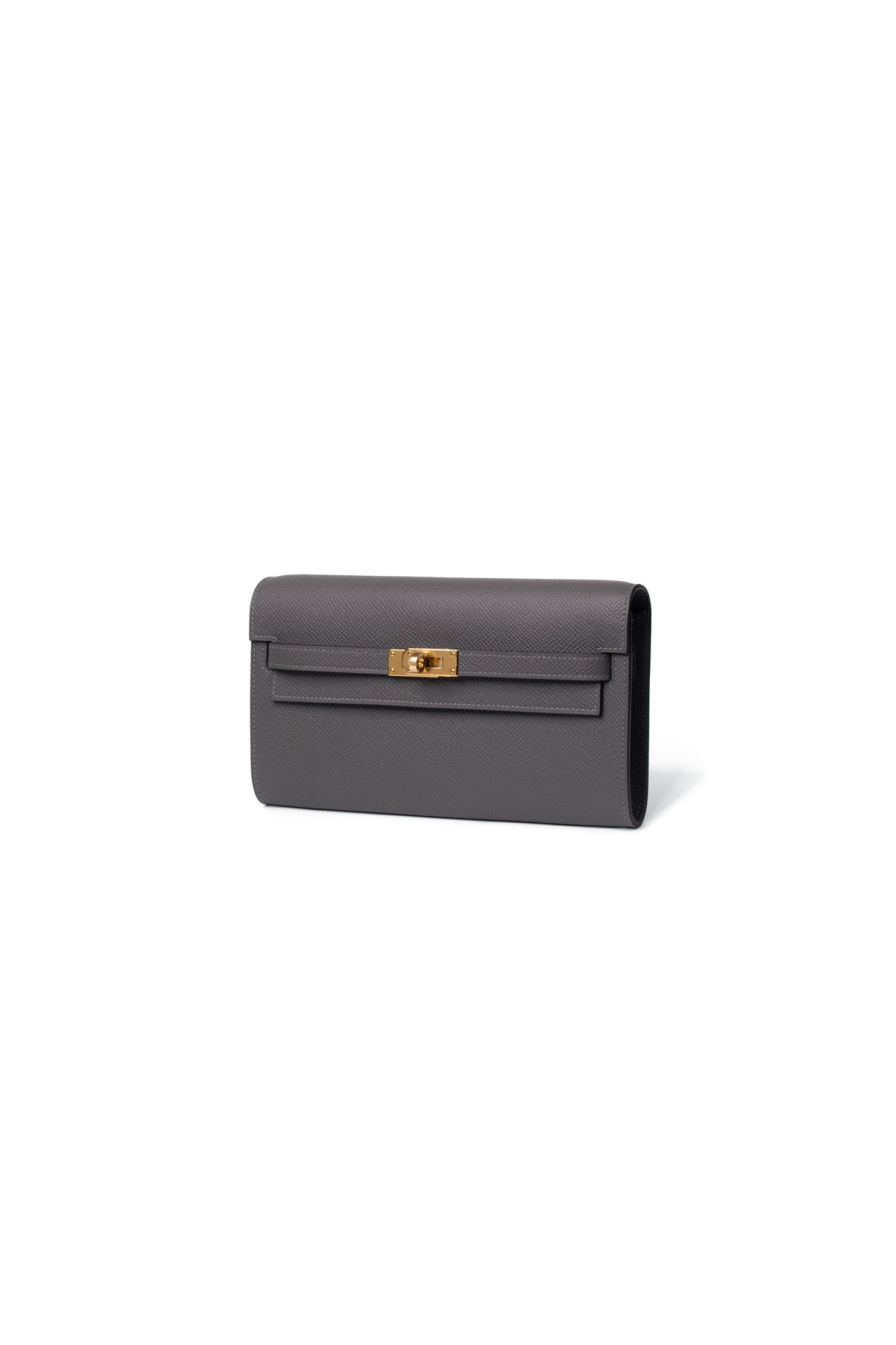 Hermes Kelly To Go in Ardoise with Gold Hardware