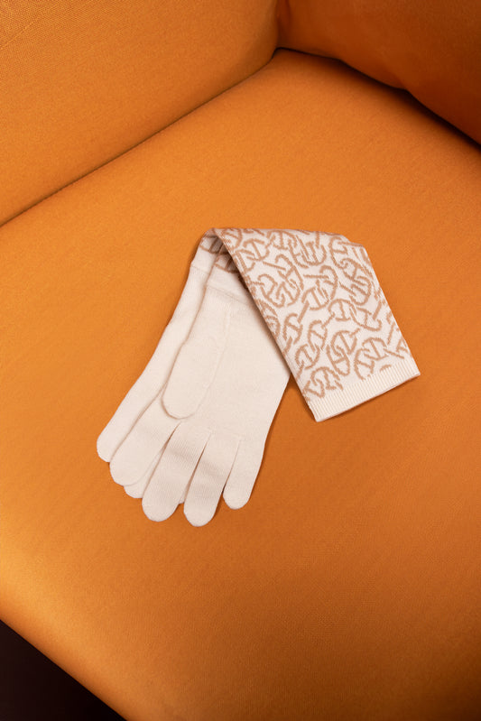 Hermès Julia Naoussa Gloves in Écru/Beige