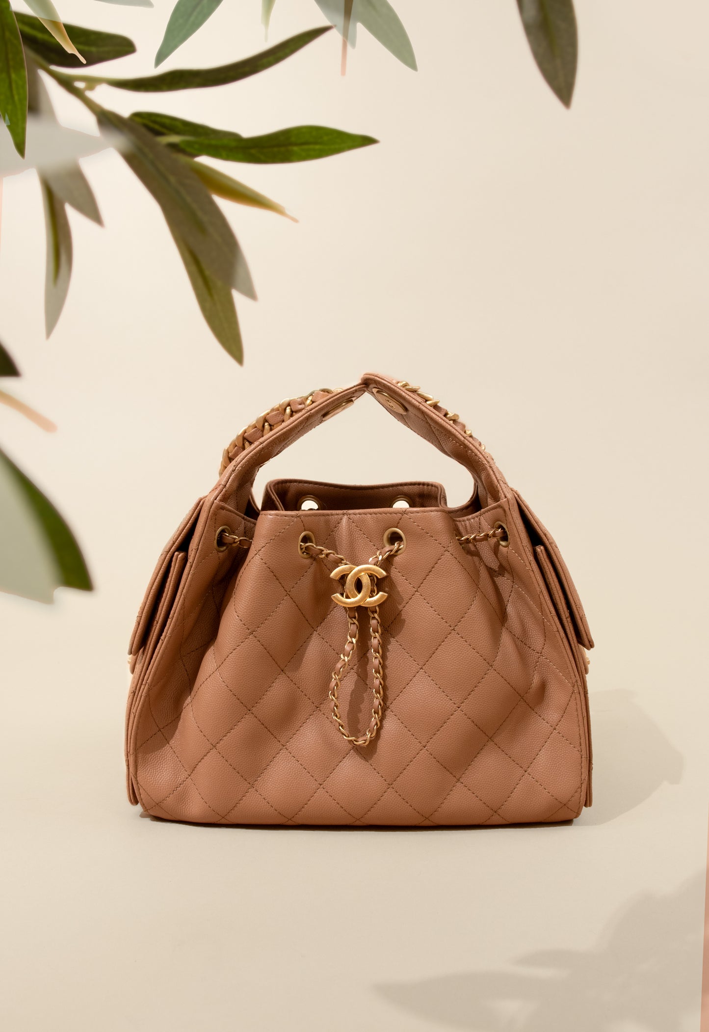 Chanel Hobo 25 Bag in Caramel with Hermès Caftan