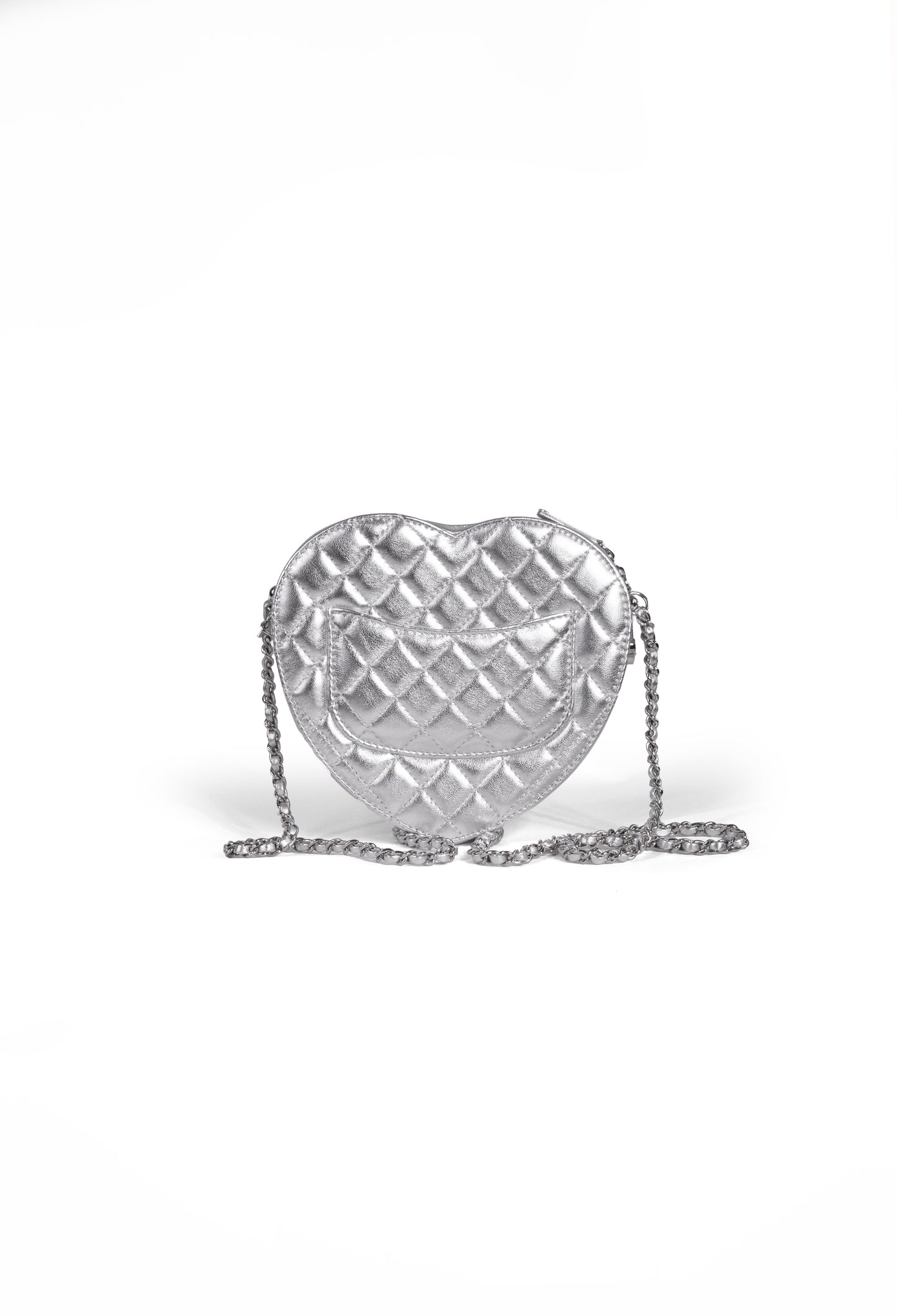 Chanel Metallic Silver Bag