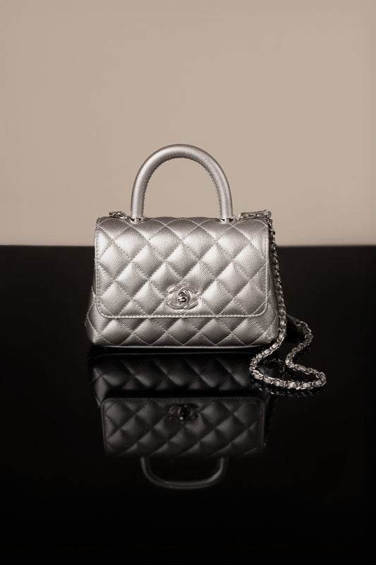 Chanel Micro Coco Handle in Light Gold