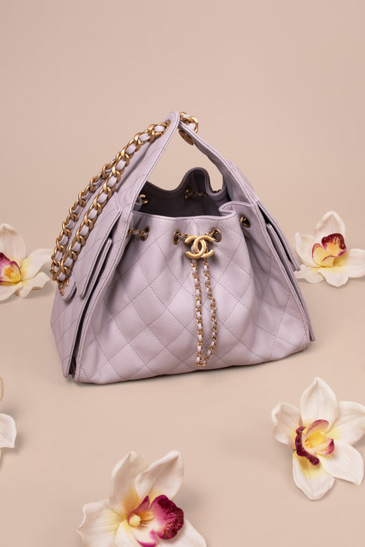 Chanel Lavender Hobo 25 Bag