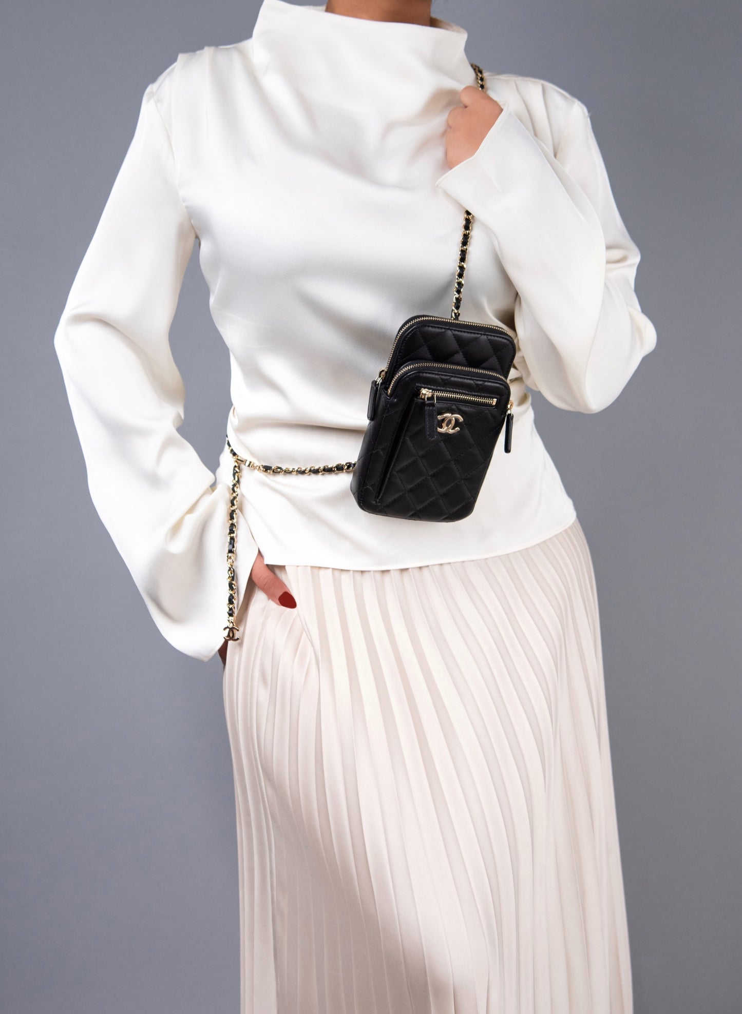 Chanel Small Black Cross Body Bag