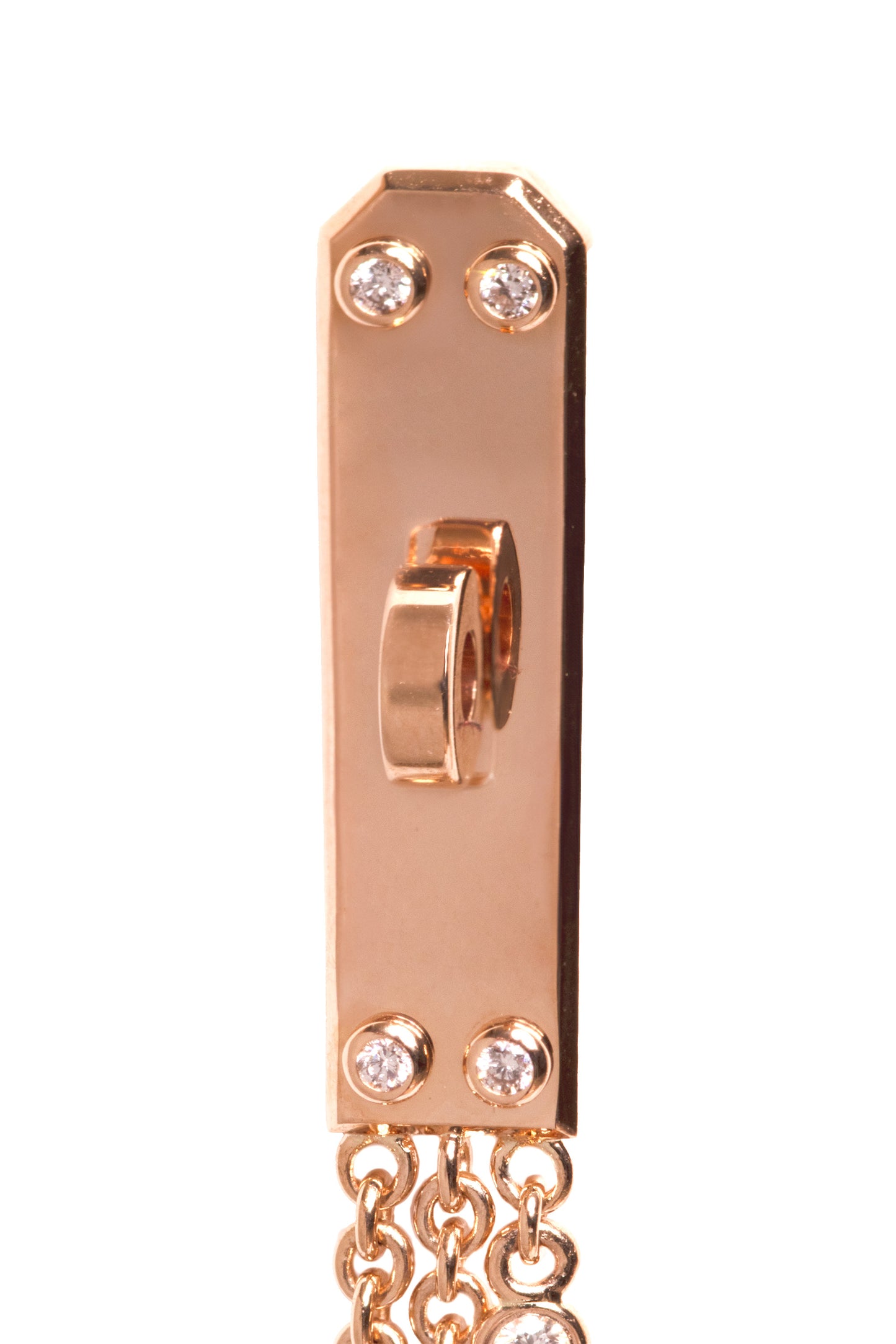 Hermes Gavroche Rose Gold Earrings