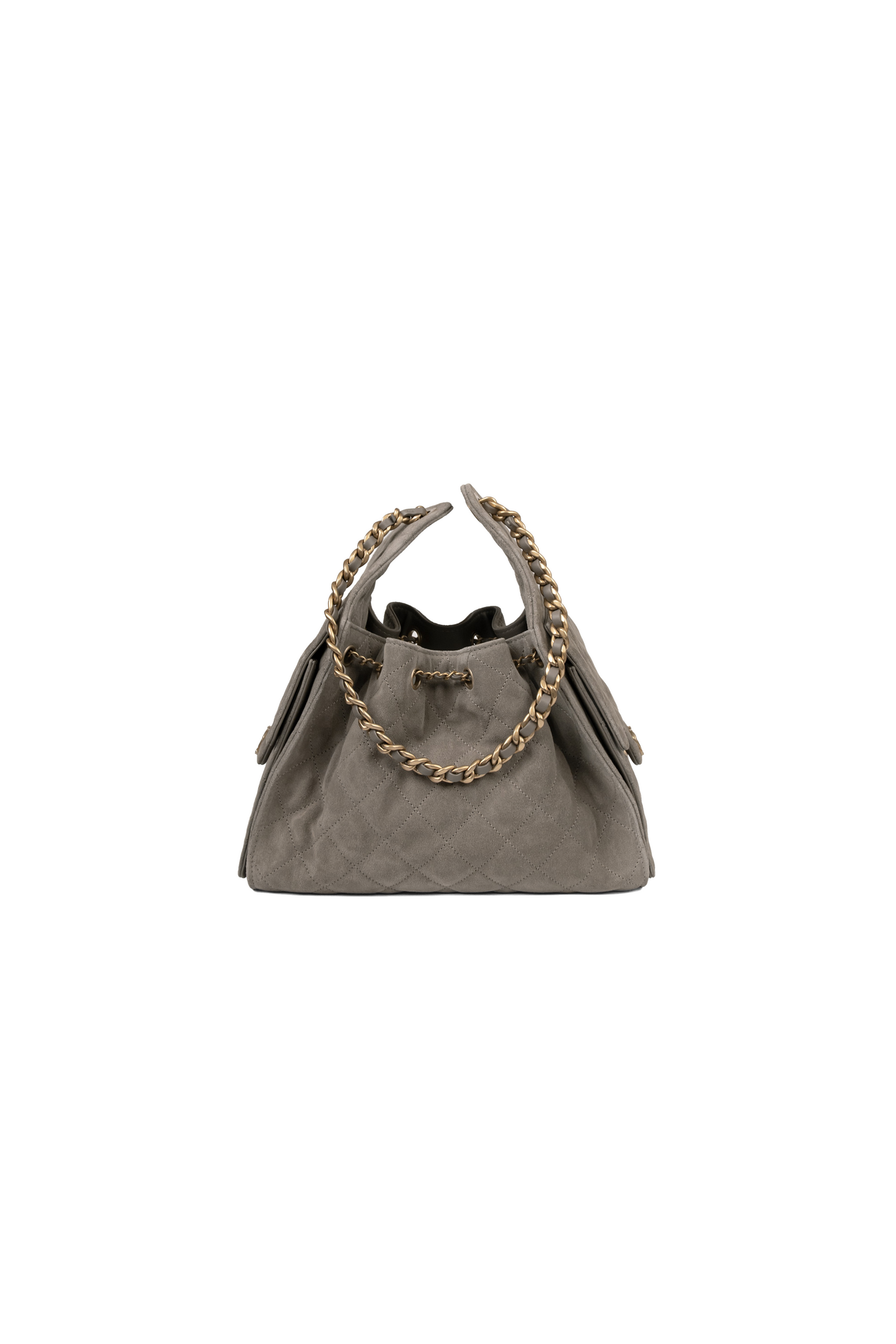 Chanel 25 Bag Suede in Gris