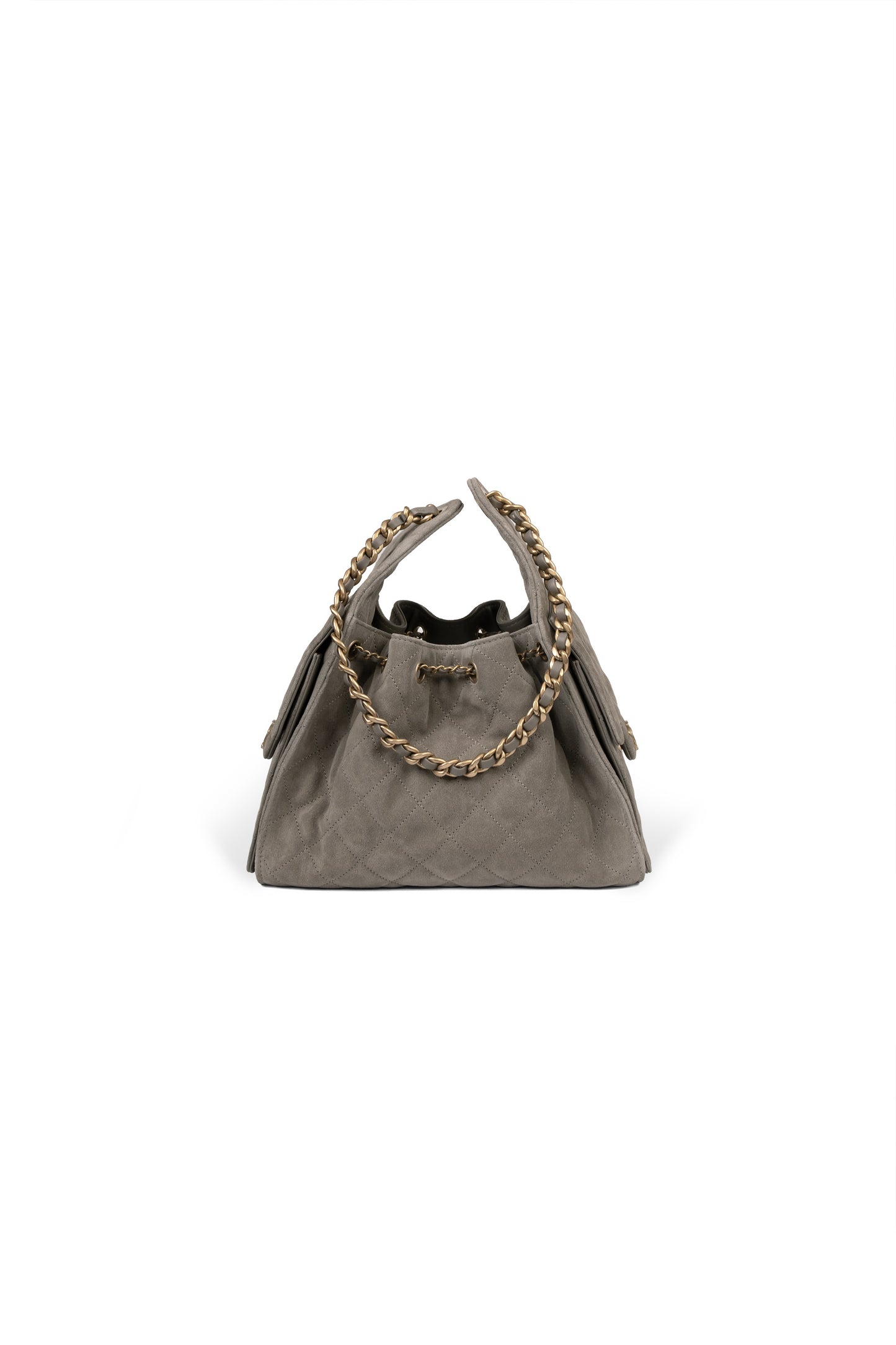 Chanel 25 Bag Suede in Gris