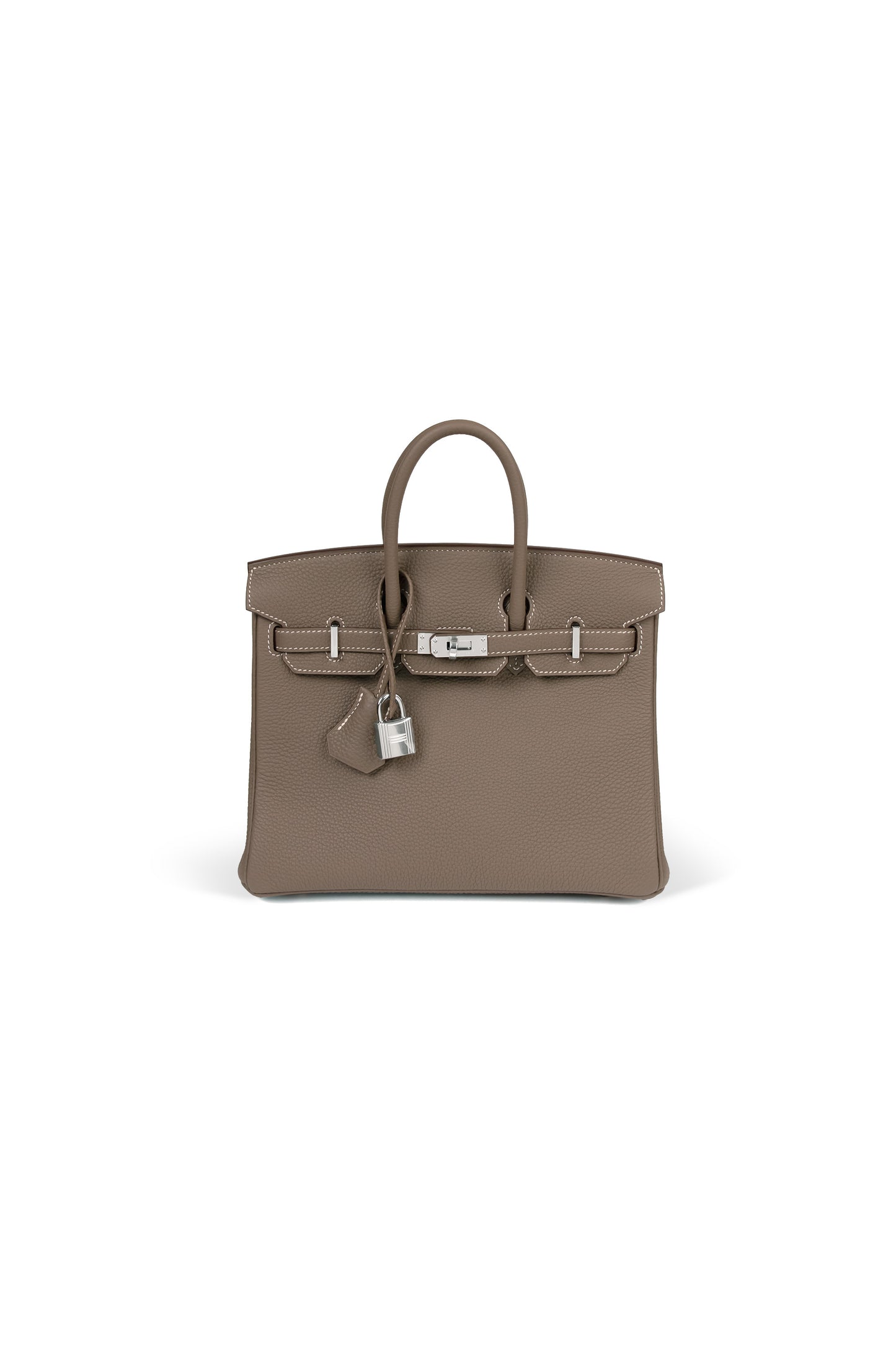 Hermes Birkin 25 in Etoupe with Silver Hardware