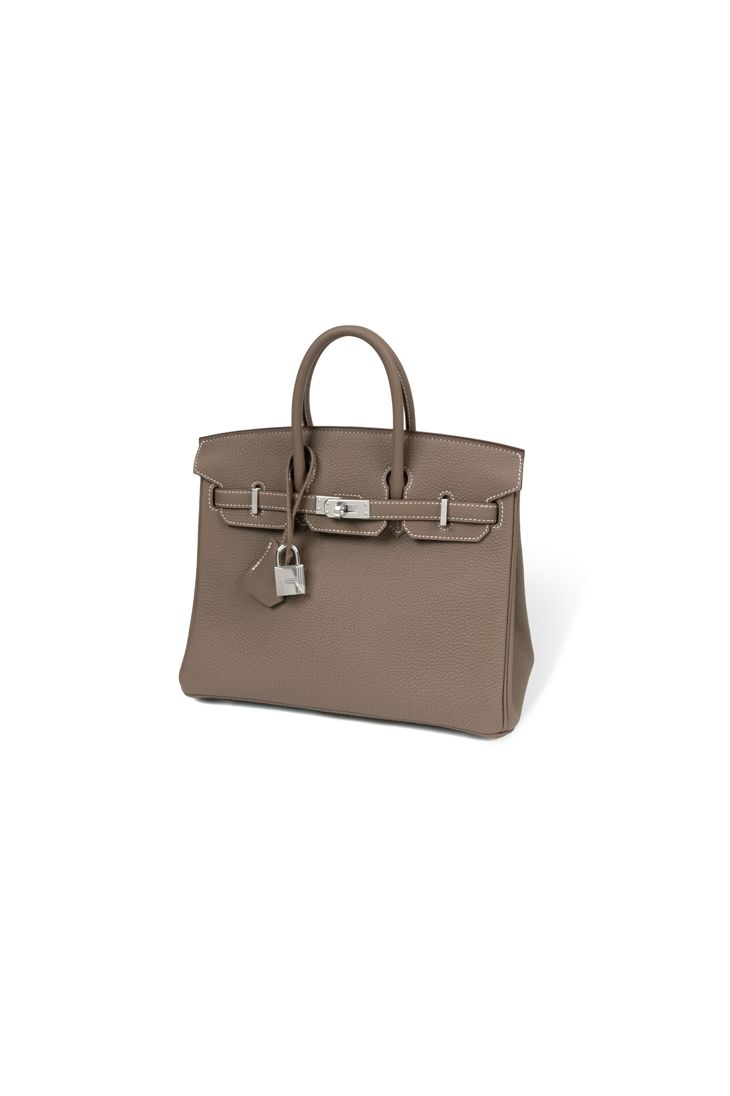 Hermes Birkin 25 in Etoupe with Silver Hardware