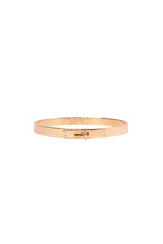 Hermes Rose Gold Kelly Lock Bracelet