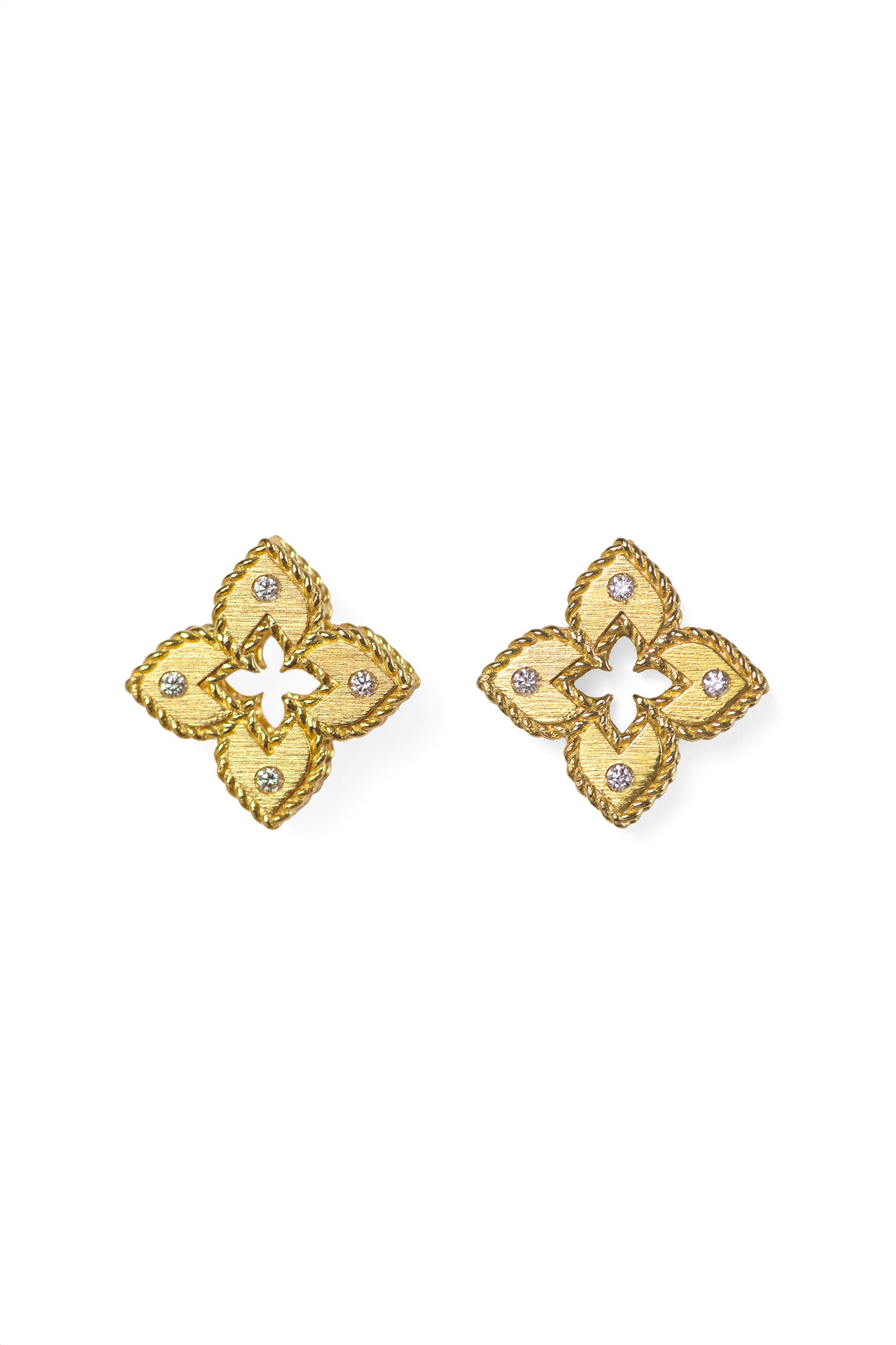 Roberto Coin Venetian Princess Earrings in Yellow Gold