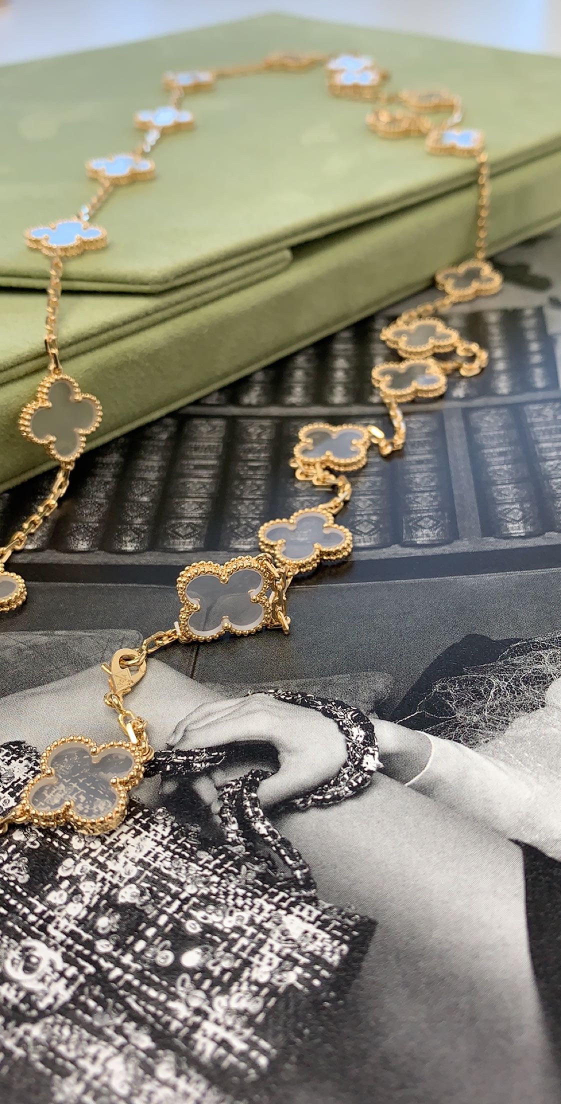 Van Cleef & Arpels Crystal Alhambra Necklace