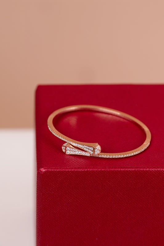Marli Cleo Rose Gold Diamond Bangle