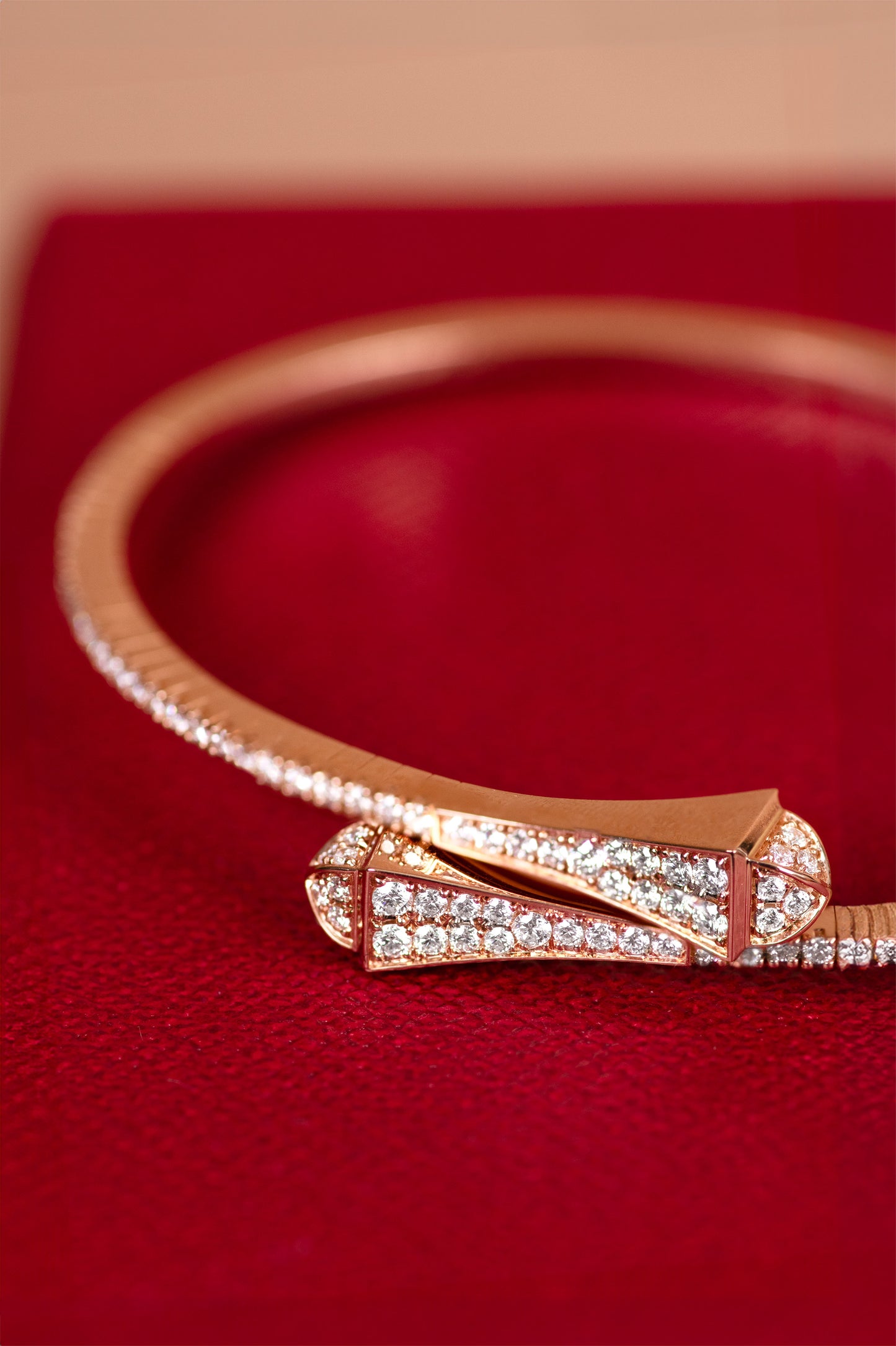 Marli Cleo Rose Gold Diamond Bangle