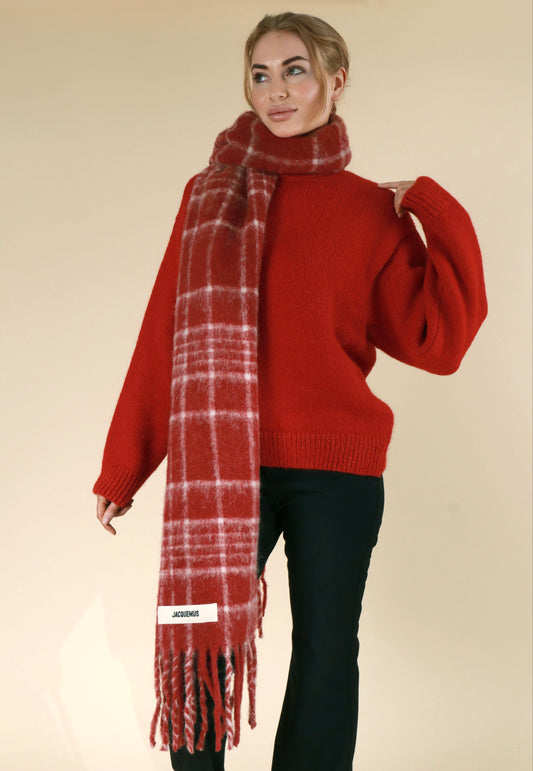 Jacquemus Red Sweater & Scarf