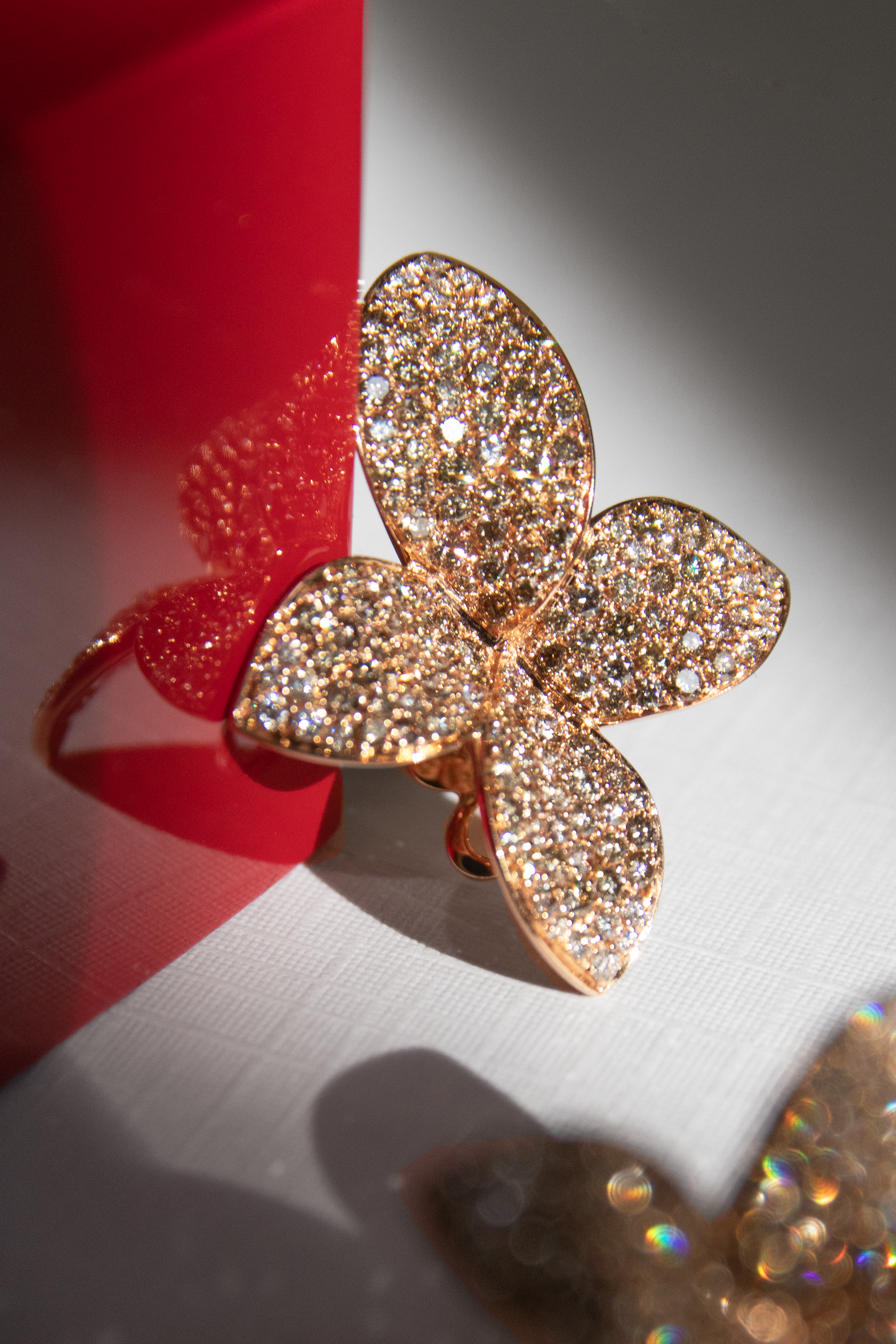 Pasquale Bruni Giardini Segreti Rose Gold Diamond Flower Stud Earrings