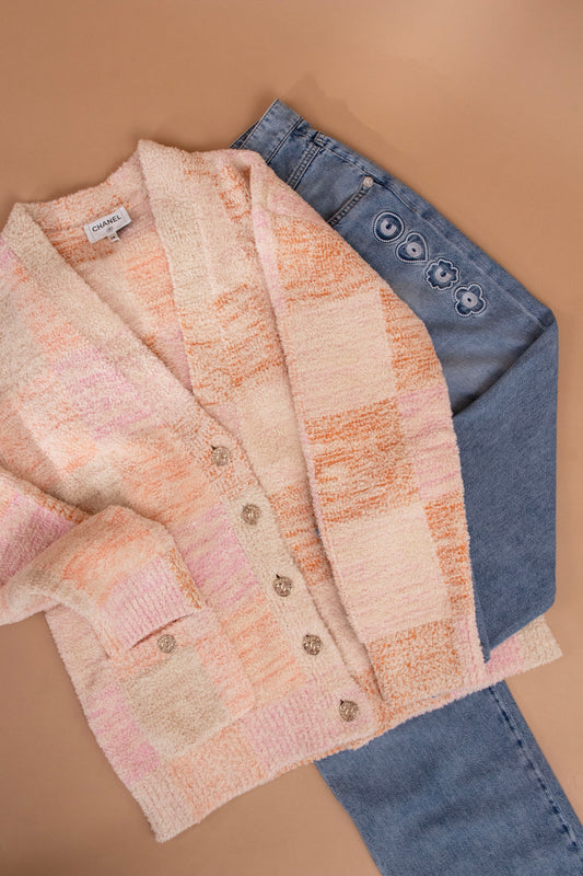 Chanel Cardigan & Denim Jeans