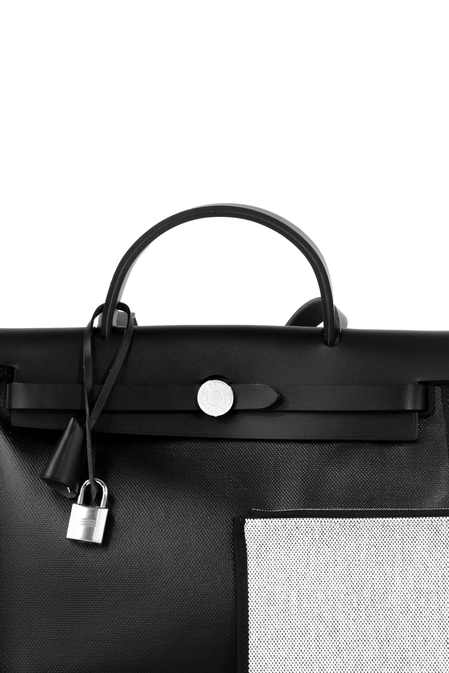 Hermes Herbag 31 Black Coated