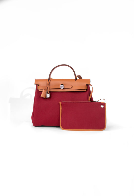 Hermes Herbag 31 Rouge H PHW