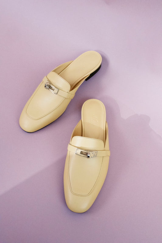 Hermès Oz Mule in Jaune Malawi PHW