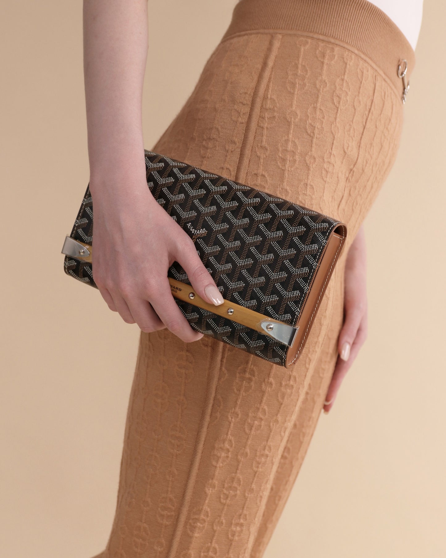 Goyard Pochette Monte Carlo in Tan