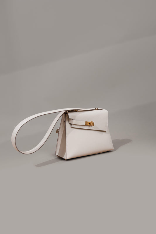 Hermès Kelly Desordre Bag in Craie GHW