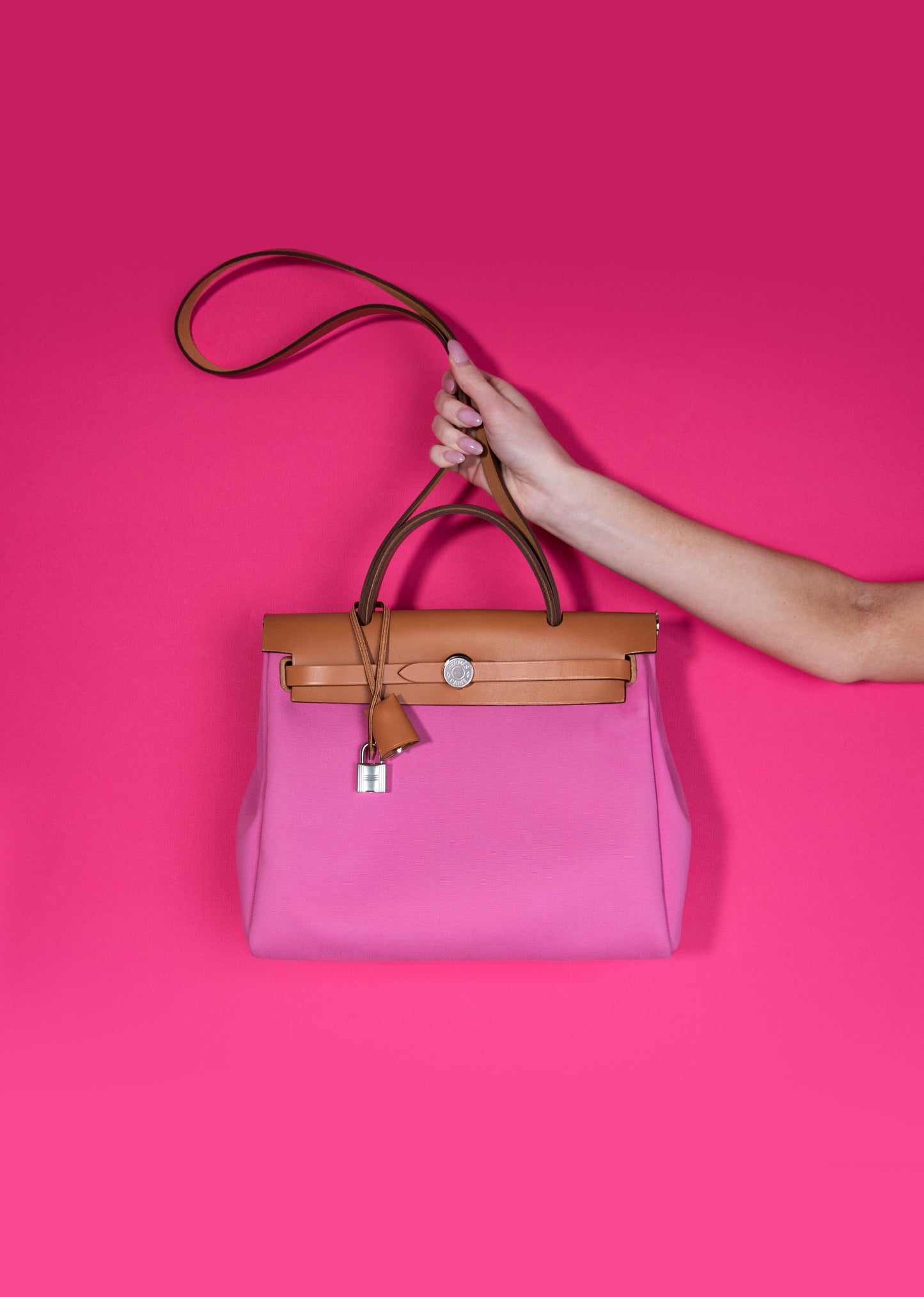 Hermès - Herbag Zip PM Limited Bicolor Pink/Rouge