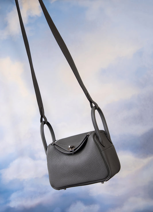 Hermès - Mini Lindy in Etain PHW