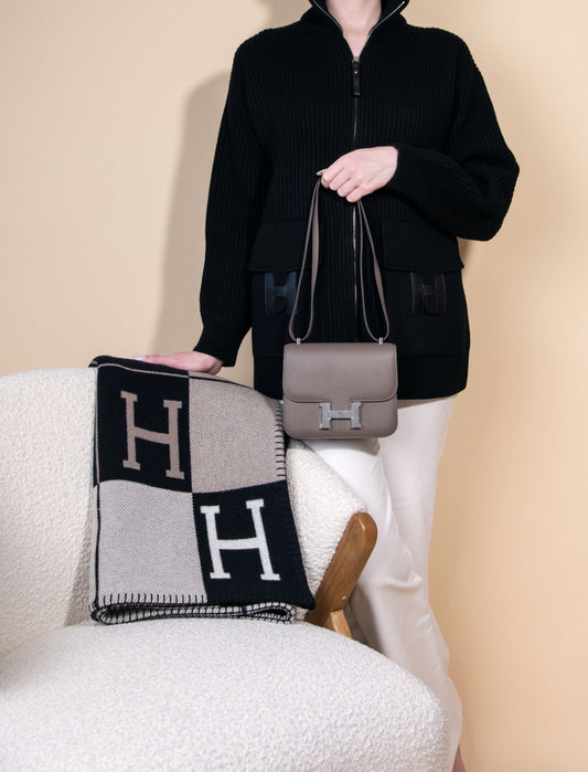 Hermès - Mini Constance 18 in Etain PHW