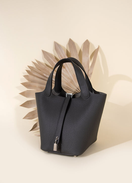 Hermès - Picotin 18 in Graphite PHW