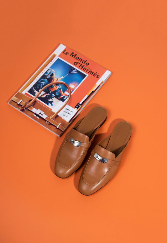 Hermès Oz Mule in Gold