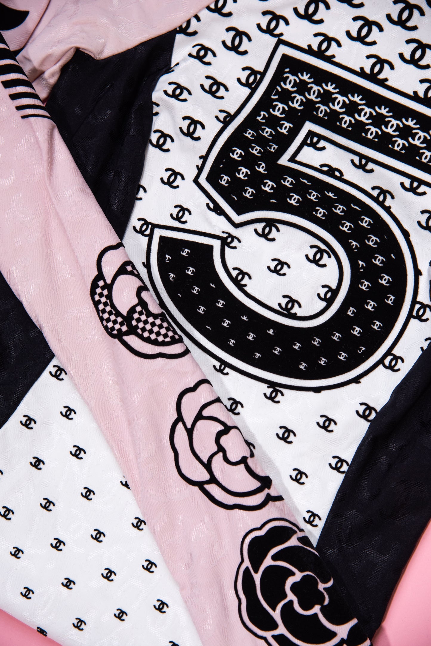 Chanel - Pink/Black/White CC Body Suit