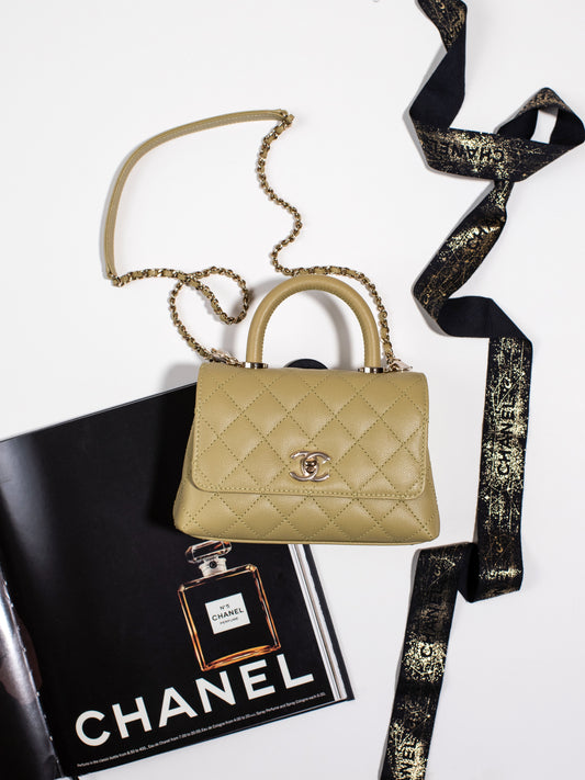 Chanel - Micro Coco Handle in Light green